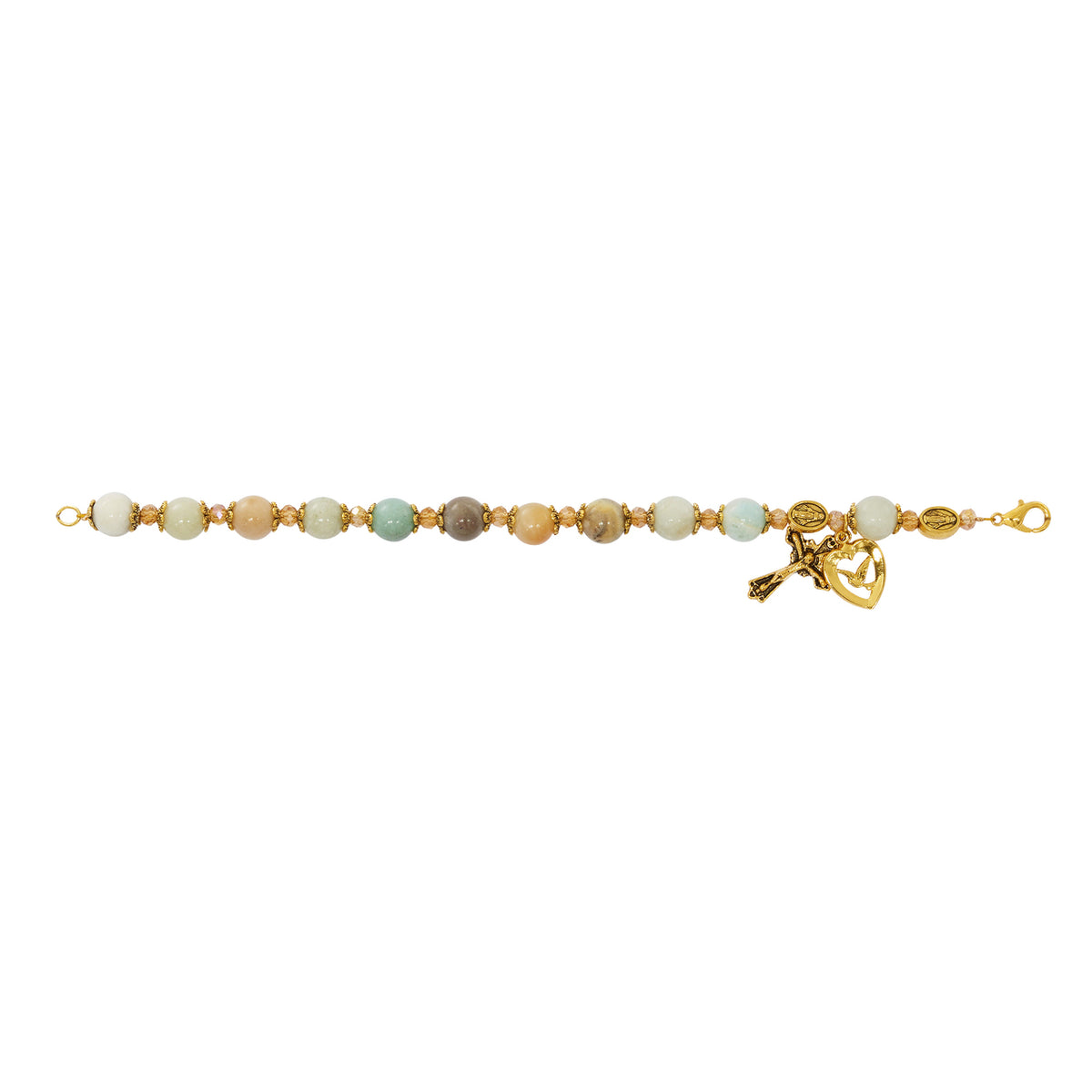 Amazonite Holy Spirit Rosary Bracelet