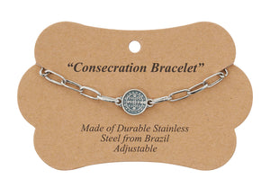 Stainless Steel St. Benedict Bracelet