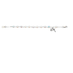 Crystal Heart First Communion Bracelet