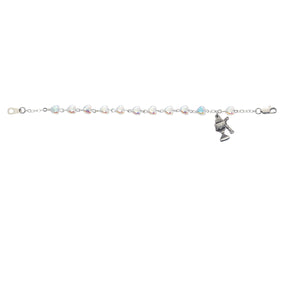 Crystal Heart First Communion Bracelet