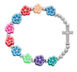 Kids Multi-Color Flower Stretch Bracelet