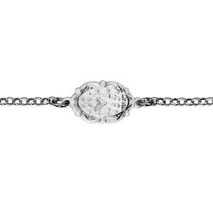 Miraculous Medal Bracelet, Sterling Silver on Rolo Chain