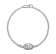 Saint Christopher Medal Bracelet, Sterling Silver on Rolo Chain