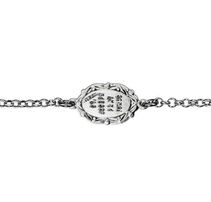 Saint Joseph Medal Bracelet, Sterling Silver on Rolo Chain