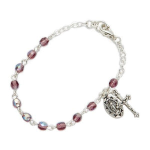 Baby Birthstone Rosary Bracelets