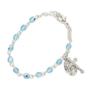 Baby Birthstone Rosary Bracelets