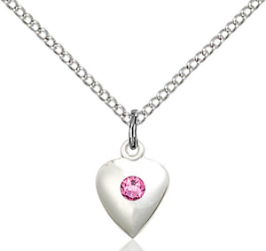 Baby Heart Pendant with Birthstone Options