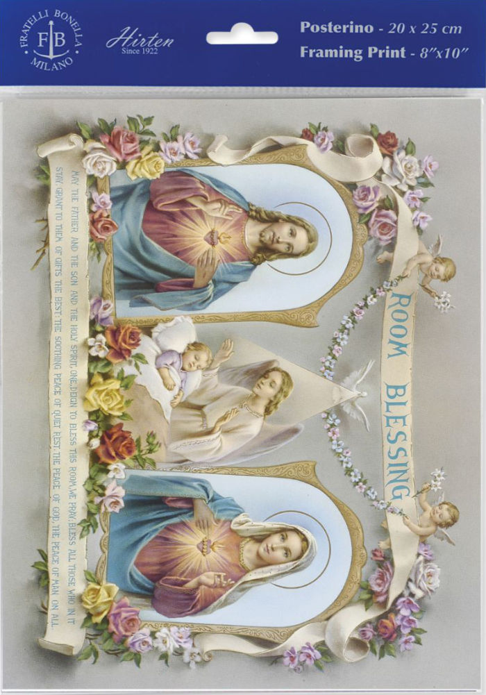 Baby Room Blessing Print - Sold in 3 per pack