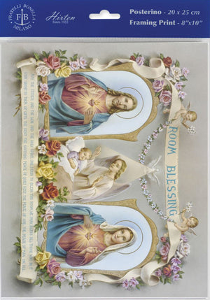 Baby Room Blessing Print - Sold in 3 per pack