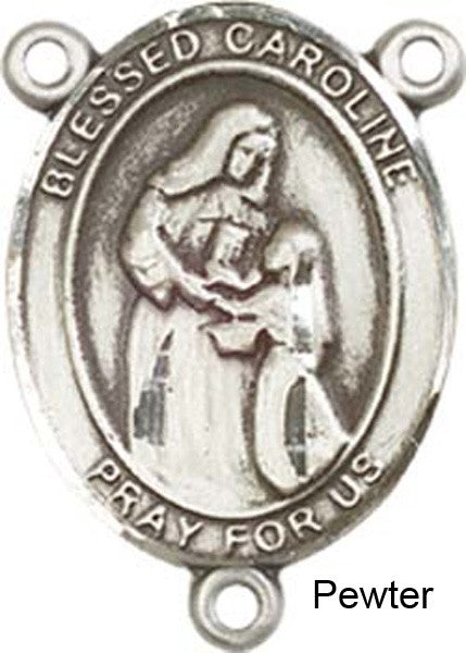 Blessed Caroline Gerhardinger Rosary Centerpiece Sterling Silver or Pewter
