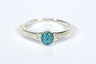 Blue Miraculous Medal Sterling Silver Ring