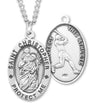 St. Christopher Baseball Sterling Silver Medal for Men