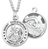 St. Christopher Swimming Medal Sterling Silver for Men