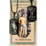 St. Sebastian Basketball Dog Tag Necklace and Prayer Card for Boys