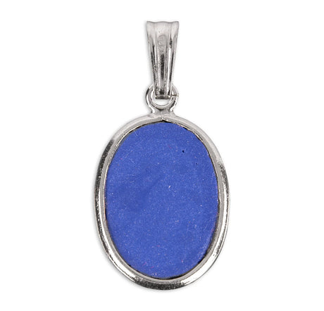 Madonna Profile Cameo Necklace | Capodimonte Porcelain | Sterling Silver | Made in Italy