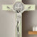 Glow in the dark enamel St Benedict crucifix