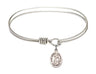Cable Bangle Bracelet with a Saint Adrian of Nicomedia Charm
