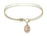 Cable Bangle Bracelet with a Saint Andrew the Apostle Charm