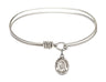 Cable Bangle Bracelet with a Saint Arnold Janssen Charm