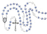 Ceramic Blue and White Girls First Communion Rosary