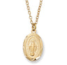 Child Size Oval Gold Plated Miraculous Medal