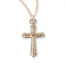 Child's Cross Necklace Wheat Stalk Accents