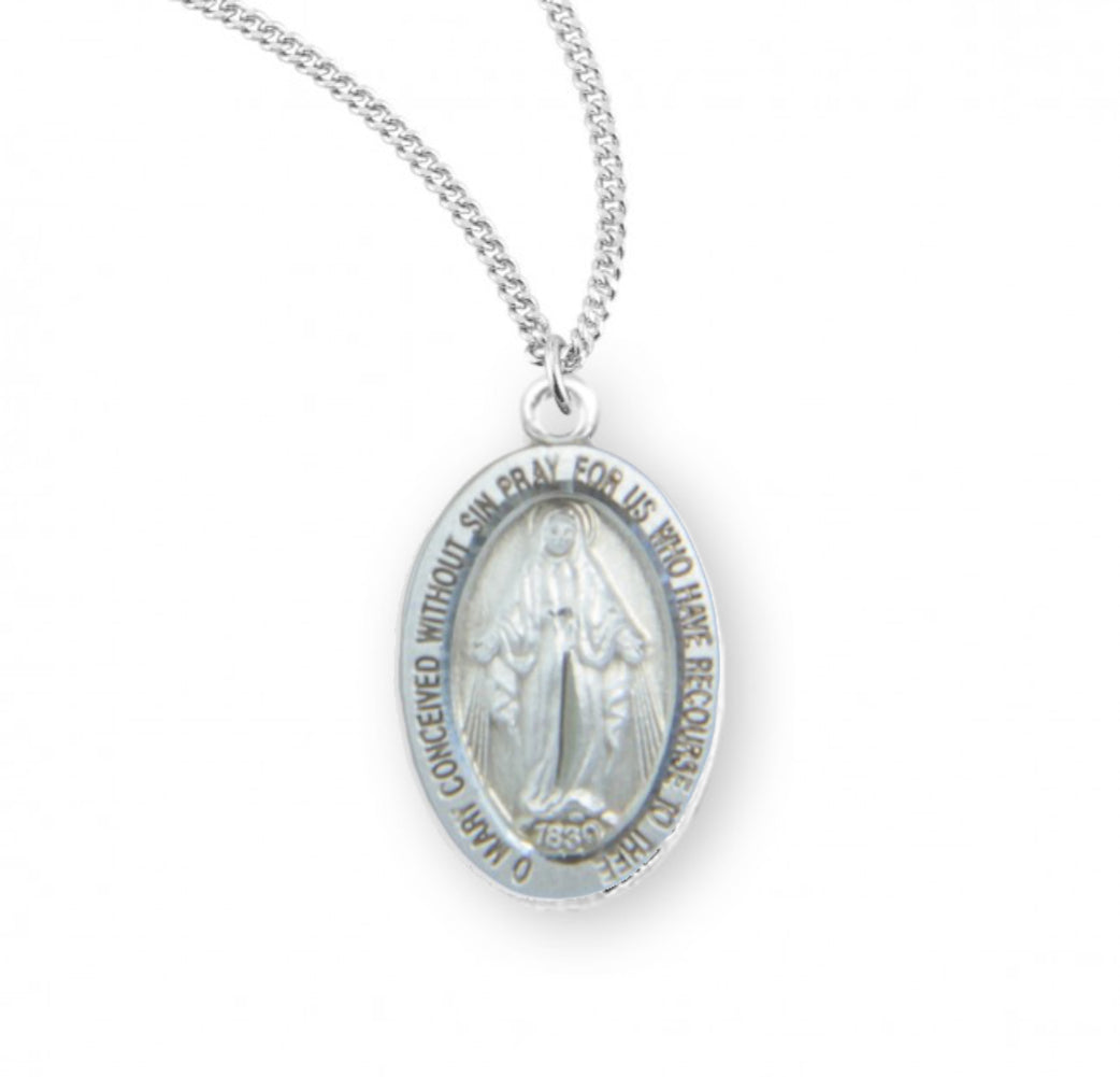 Child's Oval Miraculous Pendant
