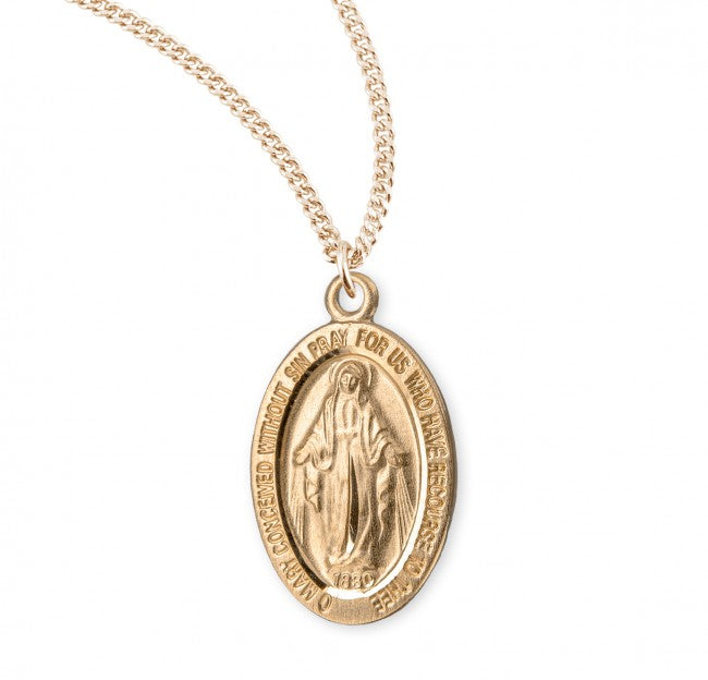 Child's Oval Miraculous Pendant
