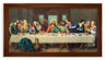 Church Size Last Supper Walnut Finish Framed Art