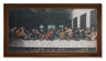 Church Size Last Supper Walnut Finish Framed Art