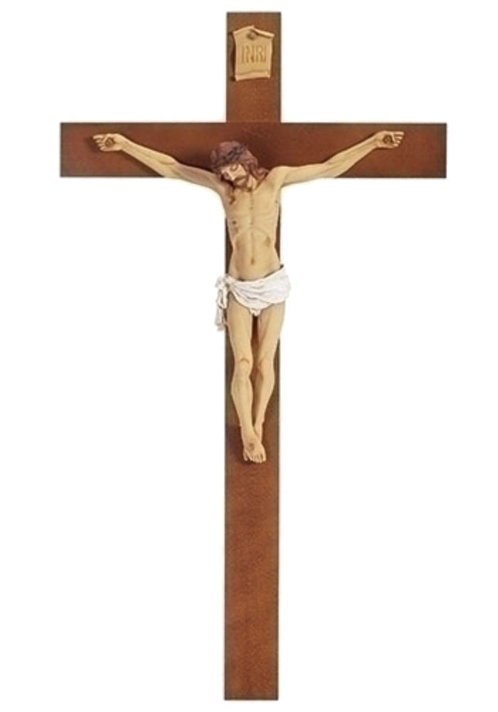 Church Size Wall Crucifix 40 Inch tall