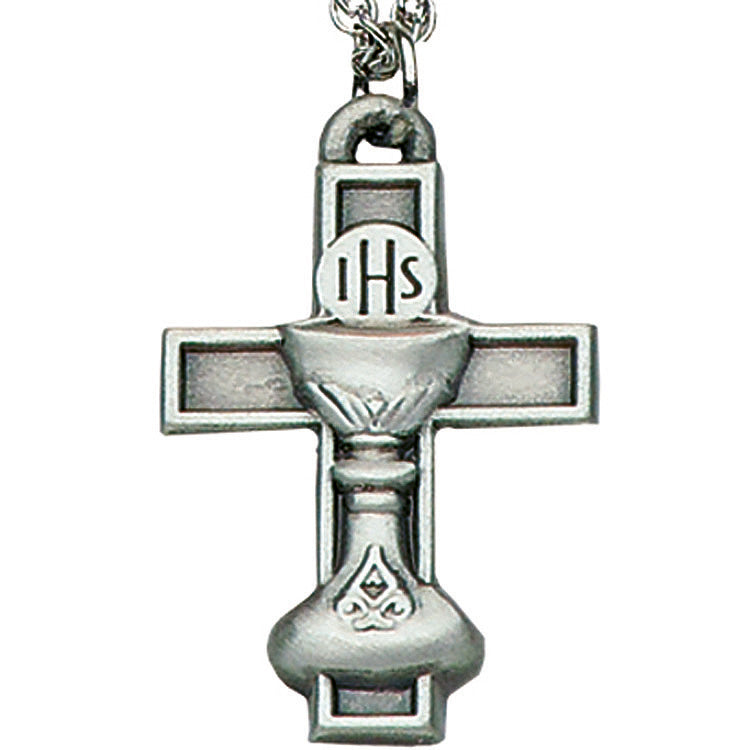 Communion Cross and Chalice Pendant