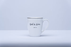 Daily Bread Scripture Coffee Mugs – Set of 4 Porcelain Mugs with Bible Verses (12 oz.)