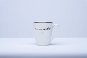 Daily Bread Scripture Coffee Mugs – Set of 4 Porcelain Mugs with Bible Verses (12 oz.)