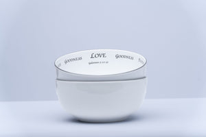 Daily Bread Scripture Pasta Bowls – Fruits of the Spirit Set A, Galatians 5:22-23 (Set of 2)