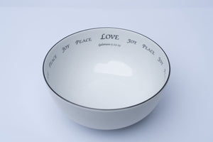 Daily Bread Scripture Pasta Bowls – Fruits of the Spirit Set A, Galatians 5:22-23 (Set of 2)