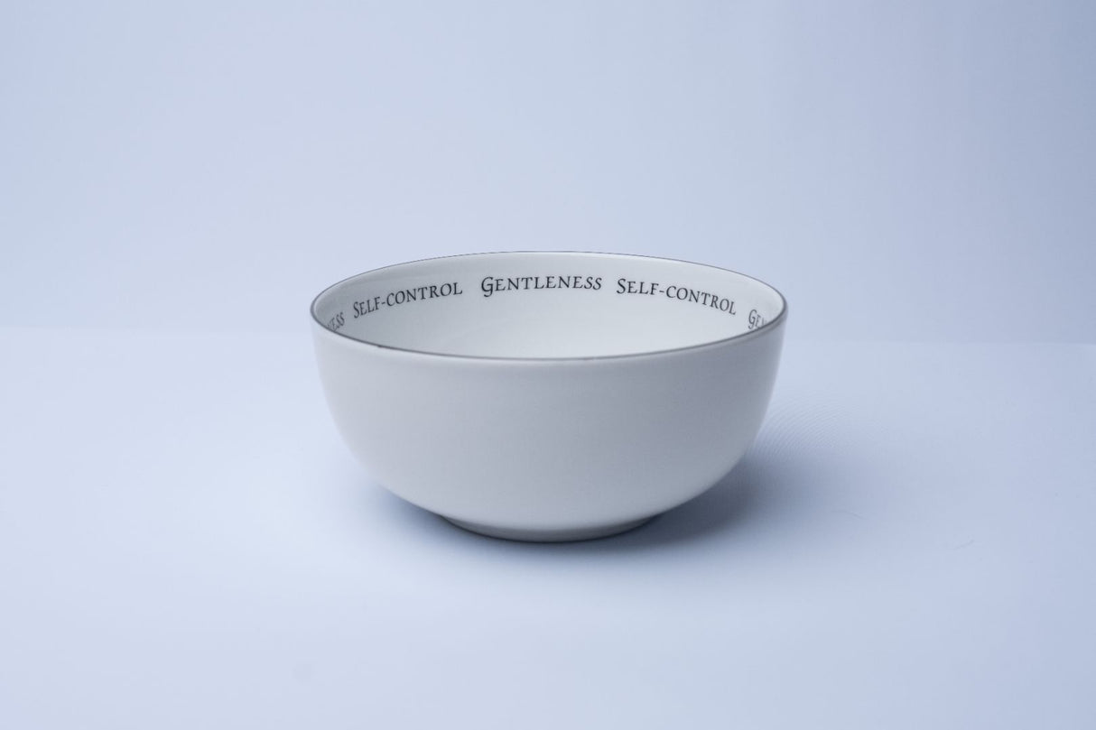 Daily Bread Scripture Pasta Bowls – Fruits of the Spirit Set B, Galatians 5:22-23 (Set of 2)