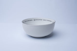 Daily Bread Scripture Pasta Bowls – Fruits of the Spirit Set B, Galatians 5:22-23 (Set of 2)