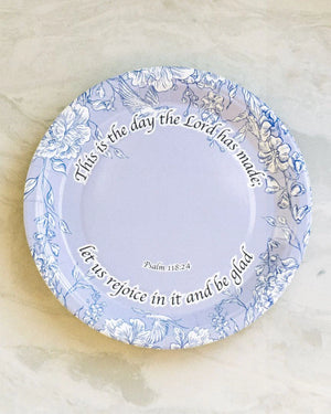 This Is the Day Paper Plates – Scripture Disposable Dinnerware (Set of 8)