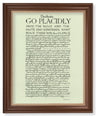 Desiderata Poem 11x14 Framed Print Artboard