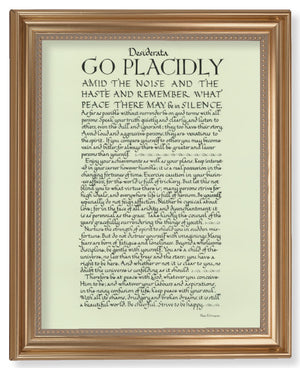 Desiderata Poem 11x14 Framed Print Artboard