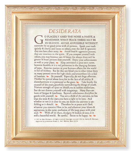 Desiderata Poem 8x10 Framed Print Under Glass