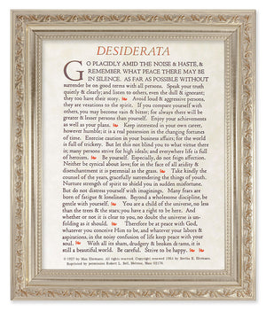 Desiderata Poem 8x10 Framed Print Under Glass
