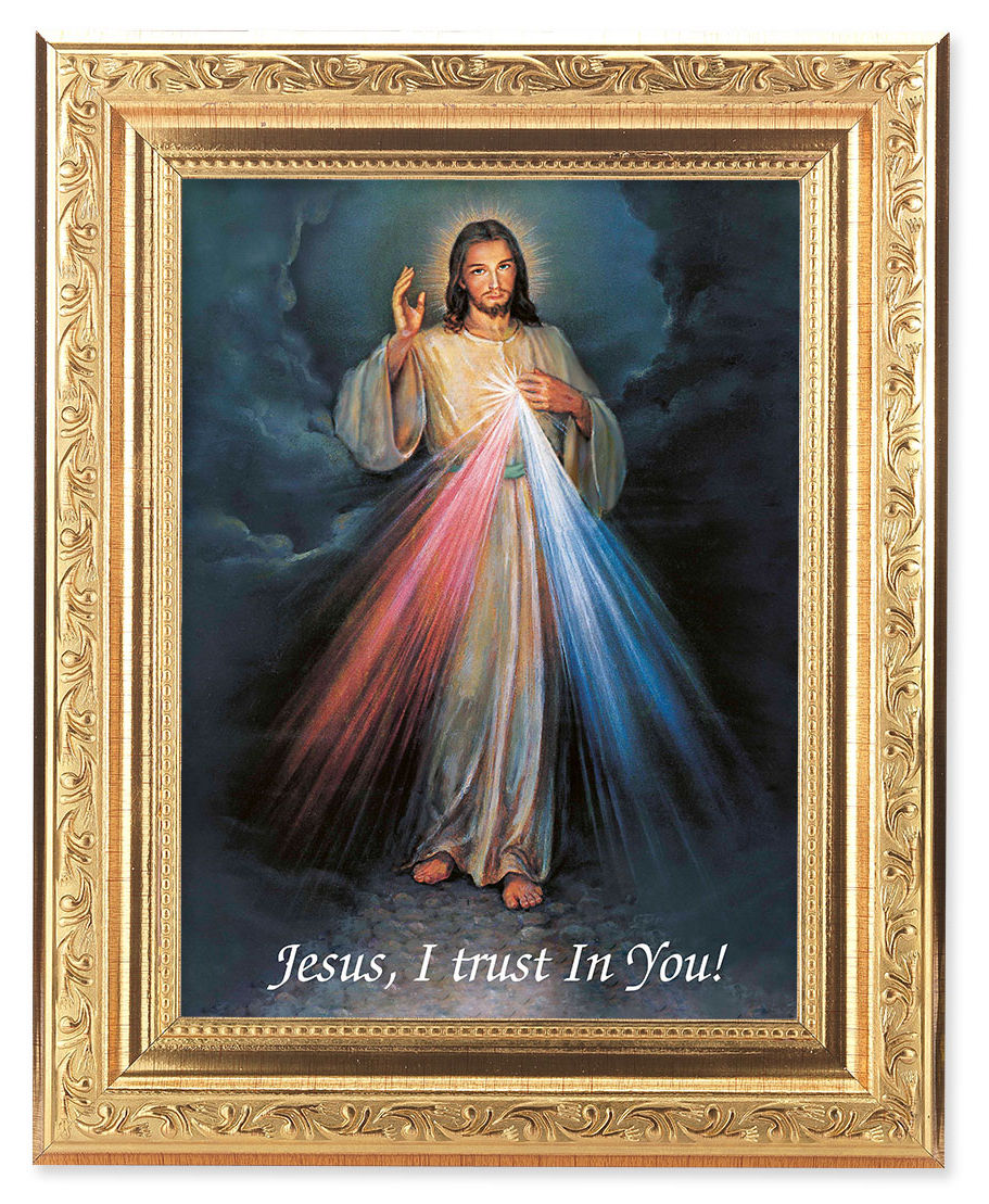 Divine Mercy 6x8 Print Under Glass