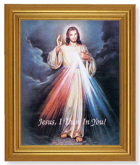 Divine Mercy 8x10 Framed Print Under Glass