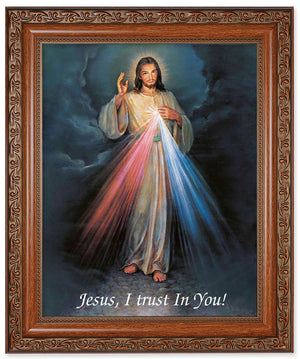 Divine Mercy 8x10 Framed Print Under Glass