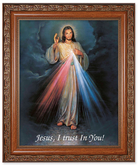 Divine Mercy 8x10 Framed Print Under Glass