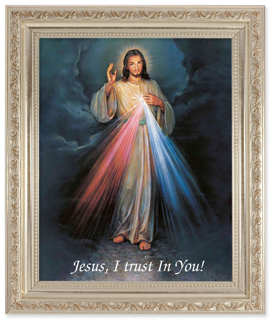 Divine Mercy 8x10 Framed Print Under Glass