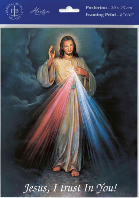Divine Mercy Print - Sold in 3 per pack