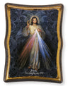 Divine Mercy Spanish 4x5 Curved Wood Plaque